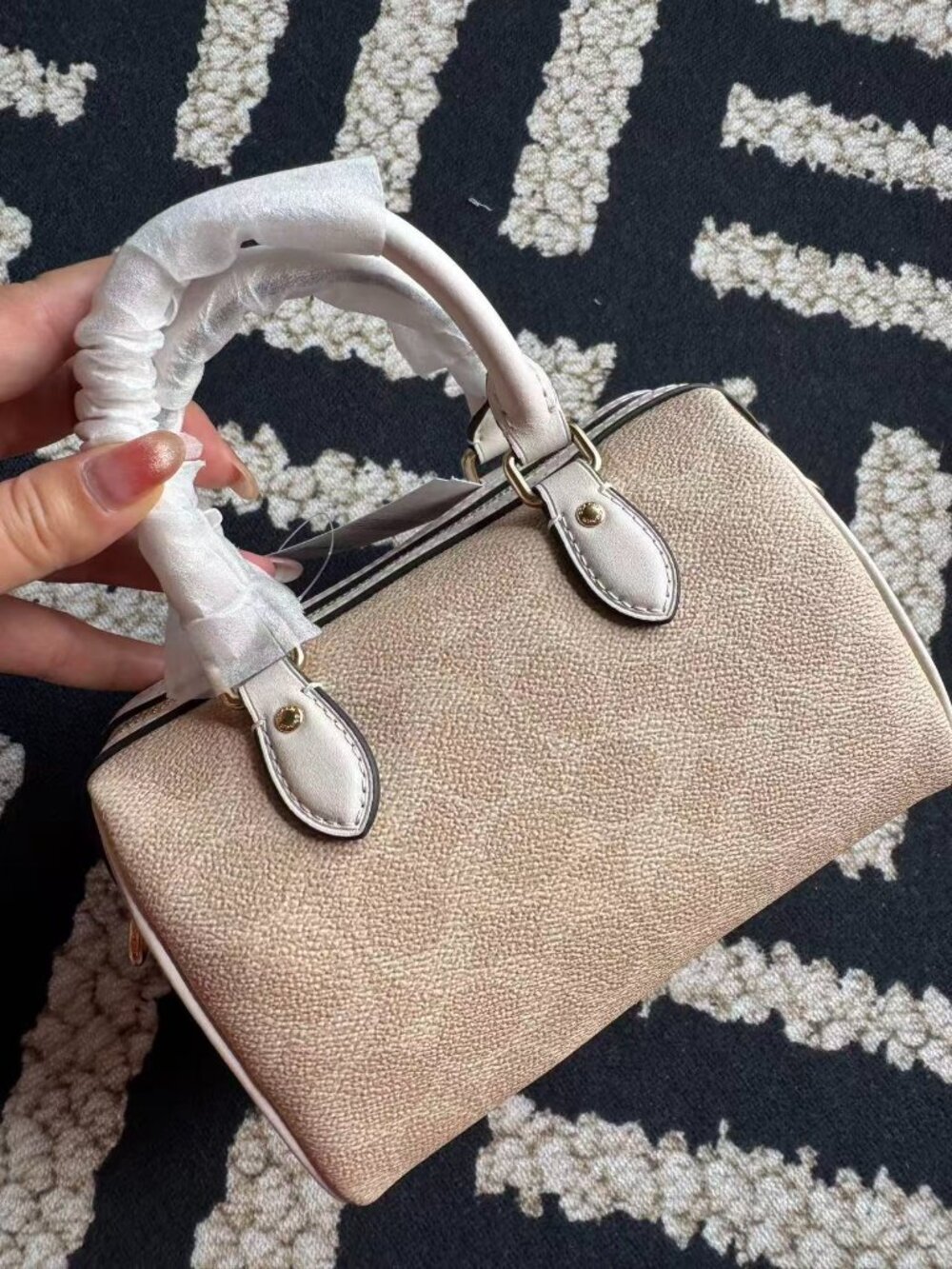 COACH Mini Rowan Mini Boston Bag - Picture 2 of 9